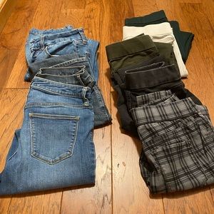 8 pair of size 4 straight leg pants.